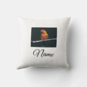 シンプルカラフル動物追加ネームカスタム写真投げ クッション (裏面)