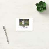 シンプルカラフル動物追加ネームカスタム写真投げ ポストイット (オフィス)