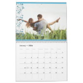 シンプルカラフル家族の写真クラシック絵巻 カレンダー (1月 2026)