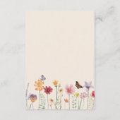シンプルカラフル山花フローラ結婚詳細 エンクロージャーカード (裏面)