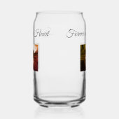 シンプルカラフル愛ミニマル者メモリ悔やみや弔慰追加 ガラス缶 (左)