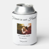 シンプルカラフル愛ミニマル者メモリ悔やみや弔慰追加 缶クーラー (缶正面)