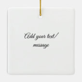 シンプルカラフル愛ミニマル記憶悔やみや弔慰 セラミックオーナメント (裏面)