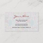 シンプルカラフル手描きレトロ花模様3 名刺 (裏面)