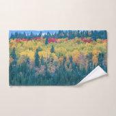 シンプルカラフル林木アクリル作品 | バスタオルセット (ハンドタオル)