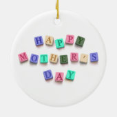 シンプルカラフル母の日タイル |オーナメント セラミックオーナメント (裏面)