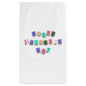 シンプルカラフル母の日タイル |抱き枕 スモールペーパーバッグ (裏面)