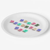 シンプルカラフル母の日タイル |紙プレート ペーパープレート (アングル)