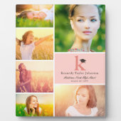 シンプルカラーブロックモノグラム6写真卒業 フォトプラーク (正面)