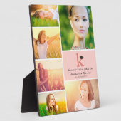 シンプルカラーブロックモノグラム6写真卒業 フォトプラーク (側面)