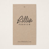 シンプルカルボつるード衣料品の表示価格ラベル (正面)