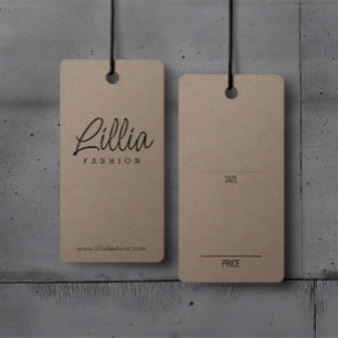 シンプルカルボつるード衣料品の表示価格ラベル