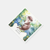 シンプルカルムオッター誕生日 スタンダードカクテルナプキン (角)