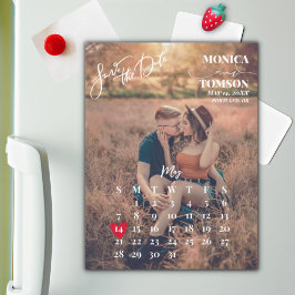 シンプルカレンダー写真Date's 結婚 Magnetを保存