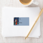 シンプルカントリーサンタヴィンテージプレゼントラベル ラベル (インサイチュ)