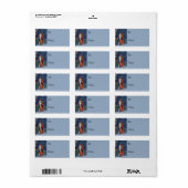 シンプルカントリーサンタヴィンテージプレゼントラベル ラベル (フルシート)