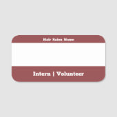 シンプルカンパニー 一時的な役割 ホワイトボード 名札 (正面)