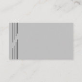 シンプルカートシルエットグレーゴルフインストラクター 名刺 (裏面)