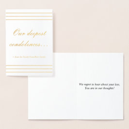 シンプルカード 箔カード