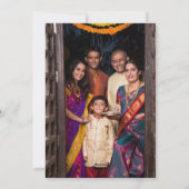 シンプルガネーシュとランプのディワリ挨拶 シーズンカード (裏面)