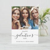 シンプルガレンティンの日の友だち永遠の写真 シーズンカード (スタンド正面)