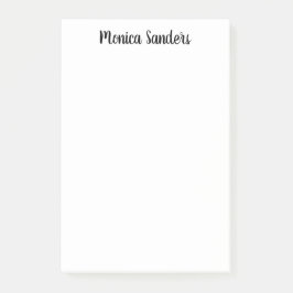 シンプルガーリーフェミニンモダンChic Black Script ポストイット