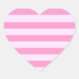 シンプルガーリーモダンピストライプク ハートシール