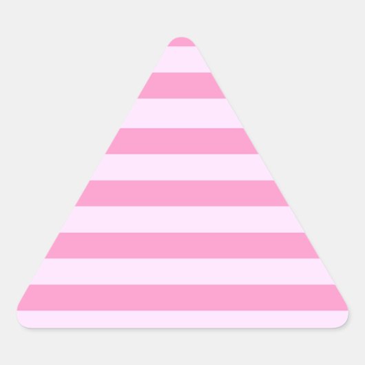 シンプルガーリーモダンピストライプク 三角形シール (正面)
