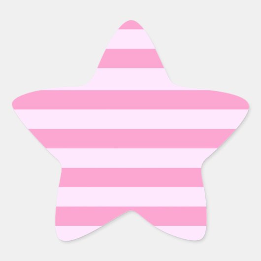 シンプルガーリーモダンピストライプク 星シール (正面)