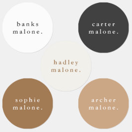 シンプルキッズネーム防水服 ラベル