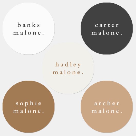 シンプルキッズネーム防水服 ラベル (グループ)