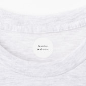 シンプルキッズネーム防水服 ラベル (貼付)