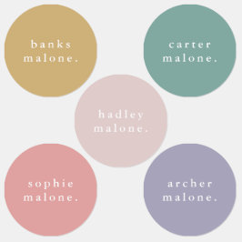 シンプルキッズネーム防水服 ラベル