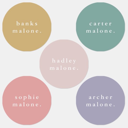 シンプルキッズネーム防水服 ラベル (グループ)