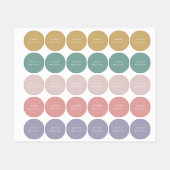 シンプルキッズネーム防水服 ラベル (シート)