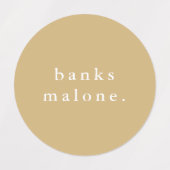 シンプルキッズネーム防水服 ラベル (デザイン1)