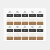 シンプルキッズネーム防水服 ラベル (シート)