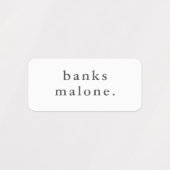 シンプルキッズネーム防水服 ラベル (デザイン1)