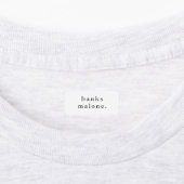 シンプルキッズネーム防水服 ラベル (貼付)