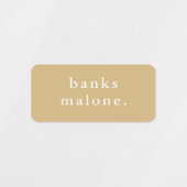 シンプルキッズネーム防水服 ラベル (デザイン1)