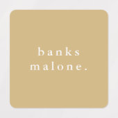 シンプルキッズネーム防水服 ラベル (デザイン1)