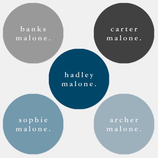 シンプルキッズネーム防水服 ラベル (グループ)