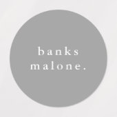 シンプルキッズネーム防水服 ラベル (デザイン1)