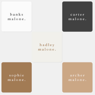 シンプルキッズネーム防水服 ラベル