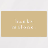 シンプルキッズレインボー防水名 ラベル (デザイン1)