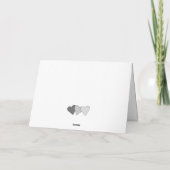 シンプルキャットバレンタインデー サンキューカード (裏面)