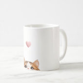 シンプルキャットバレンタイン コーヒーマグカップ (正面右)
