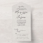 シンプルキャンバ結婚ス オールインワン招待状 (内側)