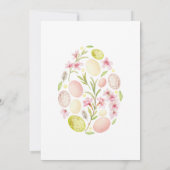 シンプルキュートなイースターブランチと卵狩り 招待状 (裏面)