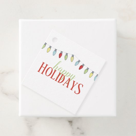 シンプルキュートカスタムホリディクリスマステンプレート フェイバータグ (インサイチュ)